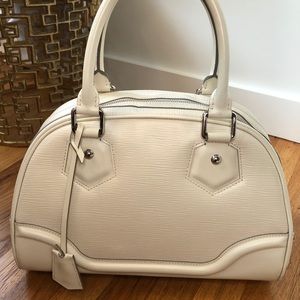 Louis Vuitton Cream Epi Leather Satchel